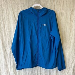 Outdoor Research Tantrum II Hooded Jacket in blue mens large